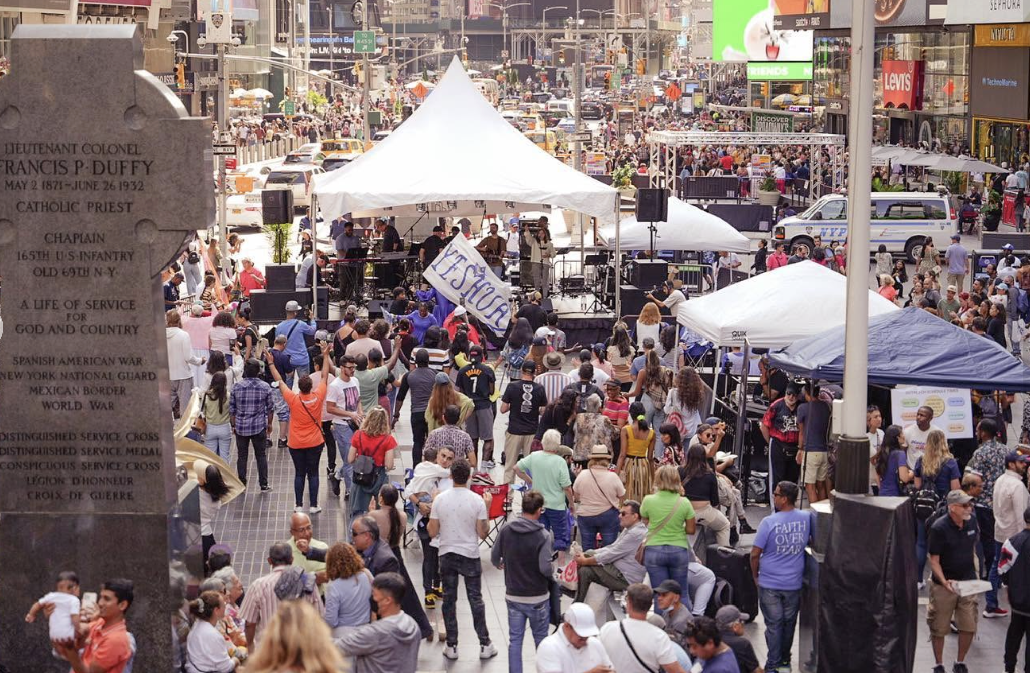 Times Square outreach